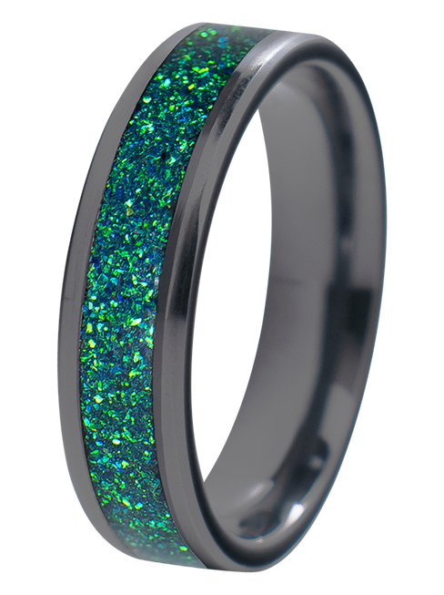 nfc smart ring con pietra opale